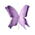 Close-up of a large double-layered purple gradient 3D paper butterfly decoration - Purple Gradient