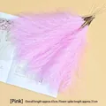 Pink artificial pampas grass decor, total length 43cm for wedding and home decoration - Pink
