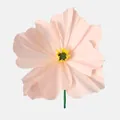 Primer plano que muestra la delicada textura de una amapola de papel crepé rosa artesanal. - Naranja (Cabeza de Flor 60cm) / 60CM / Naranja