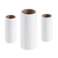 Set of 3 white portable lint roller refills with sticky paper for clothes cleaning - Replacement Roll Paper / 1 Roll