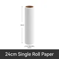 Professional 24cm sticky lint roller refill roll with 3.8cm inner diameter for floor cleaning - Single Roll / 24cm