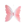 Primer plano de mariposa decorativa rosa degradado con delicada textura de papel - 30cm / Rosa