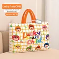 Large oxford storage bag for kids' quilts with cute fruit pattern, medium size 48x40cm - M / Lucky Fruit