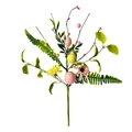 Artificial Easter egg branch with colorful berries and flowers for home decor - 40cm Easter Egg Pick Style 1