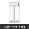 Set of 2 lint roller refill rolls 24cm width in transparent plastic bag packaging - Bagged Roll Paper / 24cm/2 Rolls Pack