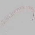 Detailed view of pink metallic artificial peacock grass for floral decoration - Rose Gold