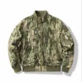 Giacca bomber tattica camouflage MA-1 con tasche multiple e toppa frontale in velcro - Taglia S / Top / Colore mimetico