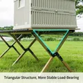 Durable foldable carbon steel camping table with stable triangular frame design - Kermit Chair / 2 Pieces/Pack