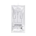 Large white hanging vacuum compression storage bag for organizing overcoats and jackets - PA Material Hanging Bag (125x70cm)