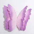 Grande farfalla decorativa 3D in schiuma sfumata viola per scenografie di matrimoni - Viola