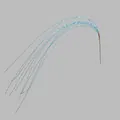 Close-up of light blue artificial firework grass spray for wedding and stage decoration - Blue