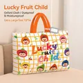 Large Oxford quilt storage bag for kindergarten kids with Lucky Fruit Child design - Extra Large / Lucky Fruit