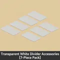 Seven pieces of translucent white divider accessories for kitchen cabinet seasoning organizers - Divider Accessories / 7-piece Set / Clear
