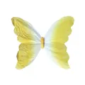 Detalle de mariposa de papel degradado amarillo para decoración mural de primavera - 30cm / Amarillo
