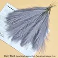 Elegant grey-blue artificial pampas grass plumes for wedding and home interior decoration - Grey Blue