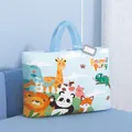 Medium cartoon animal storage bag for kindergarten bedding with personal name tag - M / Animal Party