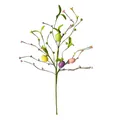Künstlicher Osterreizig mit bunten Eiern und Beeren für die festliche Hausdekoration - 50cm Ostereierzweig Stil 4