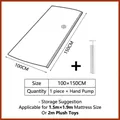 Großer Vakuum-Aufbewahrungsbeutel für Matratzen 100x150cm mit manueller Luftpumpe - Beutel + Handpumpe / 100x150cm (1er-Pack)