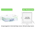 Medium under-bed vacuum storage box 65x50x15.5cm with internal compression bag. - Medium (65x50x15.5cm)