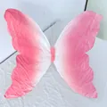 Clip de mariposa decorativo con degradado rosa para decoración de paredes de primavera. - Rosa rojo