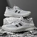 Scarpe casual da uomo in mesh grigio, leggere e traspiranti per l'aperto - 38 / Grigio chiaro