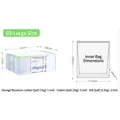 Large Oxford cloth under-bed storage organizer with internal vacuum compression bag - Large (65x50x27cm)