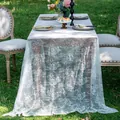 Elegante tovaglia in pizzo bianco per decorazioni tavoli da matrimonio. - Pizzo a Ciglia Sweet Dream / 150*305cm / Bianco