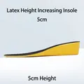 Plantilla de aumento de altura de látex de 5 cm amarilla y negra para comodidad y altura - 38 / Plantilla Completa de Aumento de 5cm / Amarillo Negro