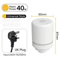 Pompe à vide électrique 40W pour sacs, version prise UK, dimensions compactes 60x87mm. - Pompe Électrique / UK Plug / Blanc