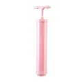 Manual pink vacuum pump for storage bags, professional home suction tool, 80-100 characters. - Pink Hand Pump (Plastic Rod) / Pink