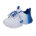 Zapatillas deportivas para niñas con degradado blanco y azul y malla - 26 / Azul