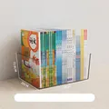 Large clear acrylic storage bin for desktop organization, book storage and accessories - L / 29x20x13.8cm / Clear