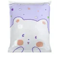 Purple cute bear vacuum compression storage bag for clothes and quilts space saver - Hand Pump / Cartoon Bear