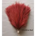 Decorative artificial pampas grass bundle in deep wine red for elegant wedding decor - Burgundy