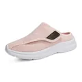 Chaussures à enfiler confortables en maille rose pour femme avec semelle plateforme blanche - 35 / Rose