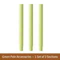 Green 3-section extension rods set for dopamine lint roller accessories - Rod Accessories (1 Set of 3 Sections) / 3 Sections/Pack / Green