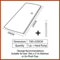 Großer Vakuum-Aufbewahrungsbeutel für Matratzen, 100x220cm mit Handpumpe für Umzug - Beutel + Handpumpe / 100x220cm (1er-Pack)
