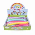 Colorful animal stretchy sensory string toys displayed in a retail cardboard box - Unicorn Style / 40 Pieces/Box Set