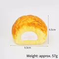 Realistic slow rebound PU cream bread squishy stress toy with dimensions 9.5x6.5cm - White Cream Bread
