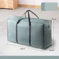 Large blue-green non-woven storage bag for quilts and clothes, 35L capacity - 35L (50x20x35cm) / Grass Green