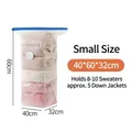 Small 3D vacuum storage bag for clothes organizer, 40x60x32cm space saving solution - S / 40*60*32CM (Pump-free 3D)