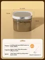 Luftdichter 800ml Milchpulverbehälter mit Magnetlöffel für die Küche - 0.8L / Bernstein - Klein 0.8L