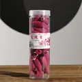 Premium bottled rose-scented backflow incense cones with a vibrant magenta finish for home use - Rose Scent / Rose Red