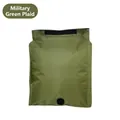 Durable army green airtight compression storage bag for clothes and travel packing - Large 62x33x17 / Army Green Plaid