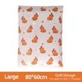 Large 80x60cm capybara pattern vacuum compression storage bag for thick quilts and bedding - Thickened 60*80cm (Capybara)