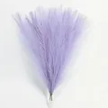 Elegant purple artificial pampas grass bouquet for home and wedding floral decoration - Taro Purple