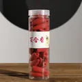 Red Lily backflow incense cones in a clear plastic bottle for home aromatherapy decor - Lily Scent / Red