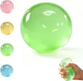 Detailed view of colorful transparent squishy stress relief balls showing texture - Maltose Jade Green