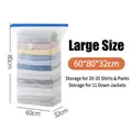 Large 3D cube vacuum storage bag for clothing size 60x80x32cm space saving solution - L / 60*80*32cm (Pump-free 3D)