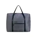 Large capacity gray travel storage bag with diamond grid pattern - Thickened / Gray